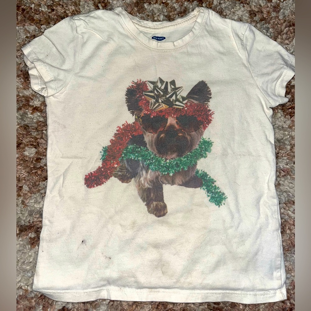 Old Navy Puppy Tee 🌵Small 6/7